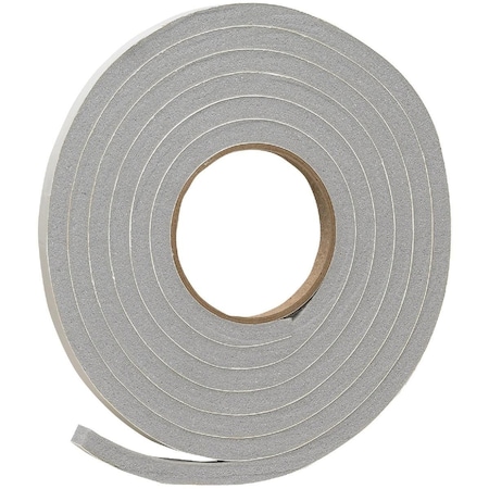 All-Source 1/2in. W x 3/8in. T x 10' L Gray Foam Weatherstrip Tape V445HDI